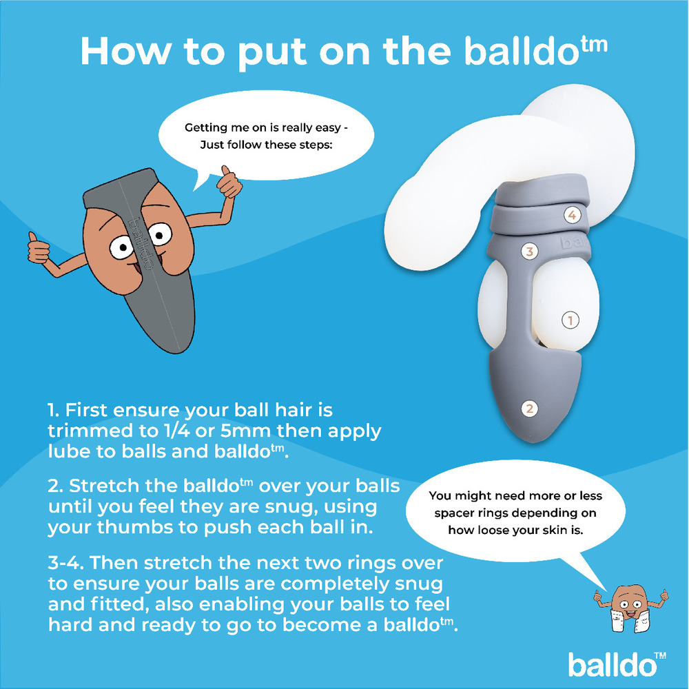 Balldo The Worlds First Ball Dildo Steel Grey Life S Too Fun